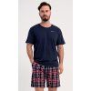 Pánske pyžamo šortky Zdeněk (Varianta tmavě modrá; M)