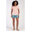 Dámske pyžamo šortky Mačiatko (Varianta marhuľová; S)
