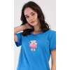 Dámske pyžamo šortky Méďa so srdcom (Varianta modrá; S)