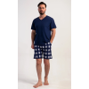 Pánske pyžamo šortky Jan (Varianta tmavomodrá; 1XL)