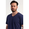 Pánske pyžamo šortky Jan (Varianta tmavomodrá; 1XL)