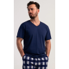 Pánske pyžamo šortky Jan (Varianta tmavomodrá; 1XL)