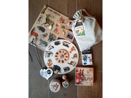 Sada k zapůjčení - Zvířata v lese, stopy