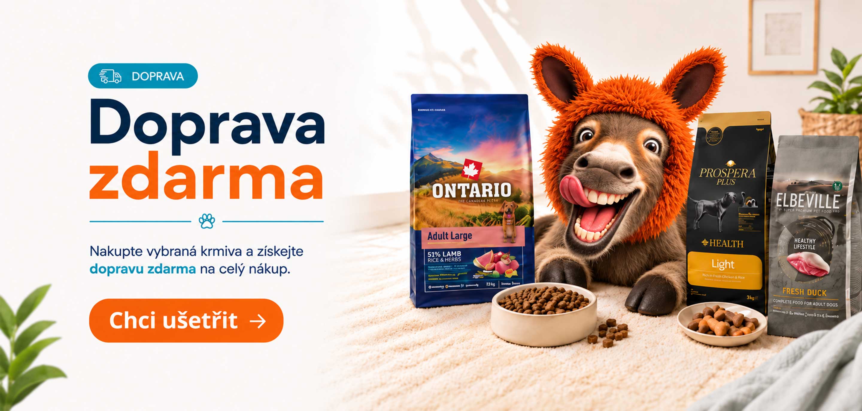 Doprava zdarma na psí granule