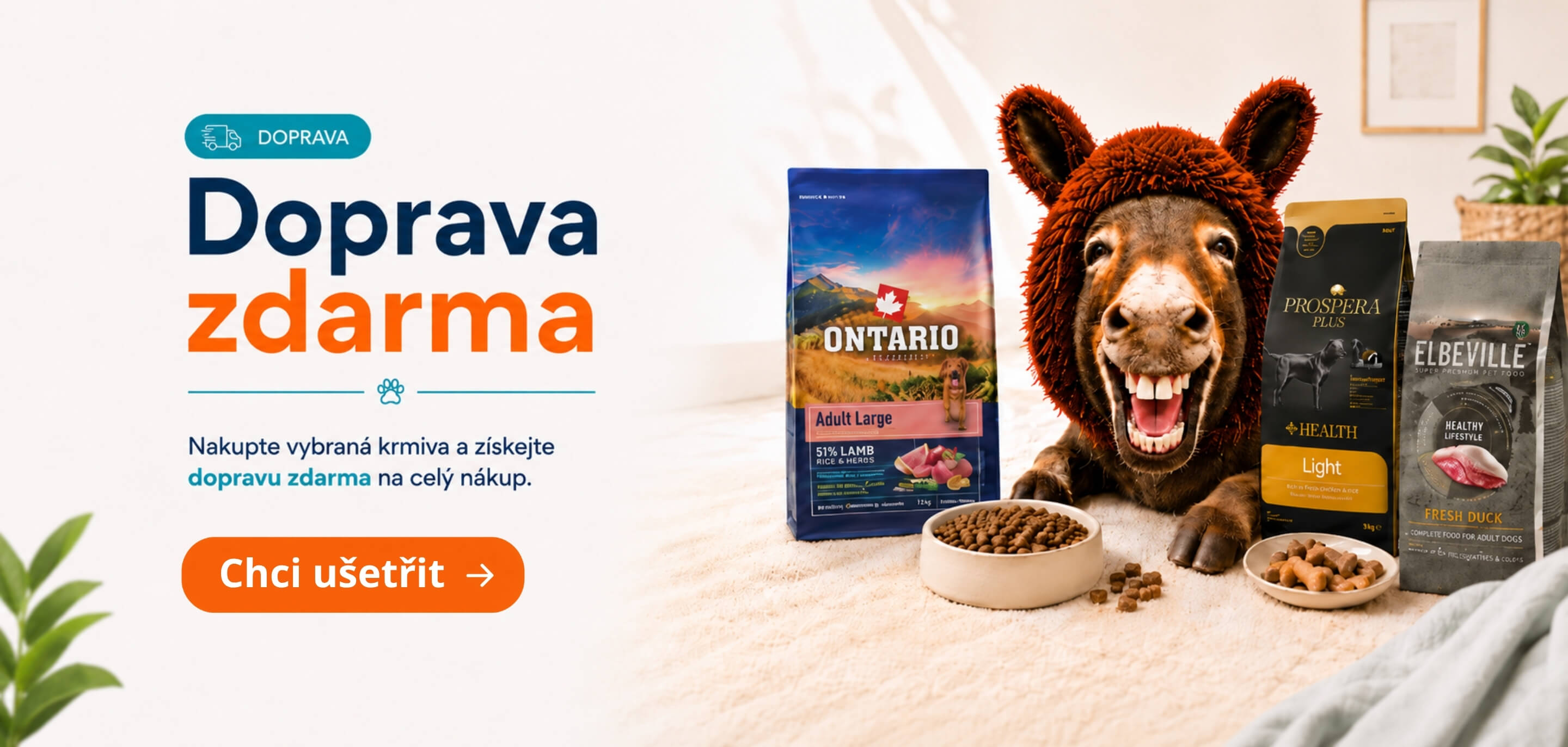 Doprava zdarma na psí granule