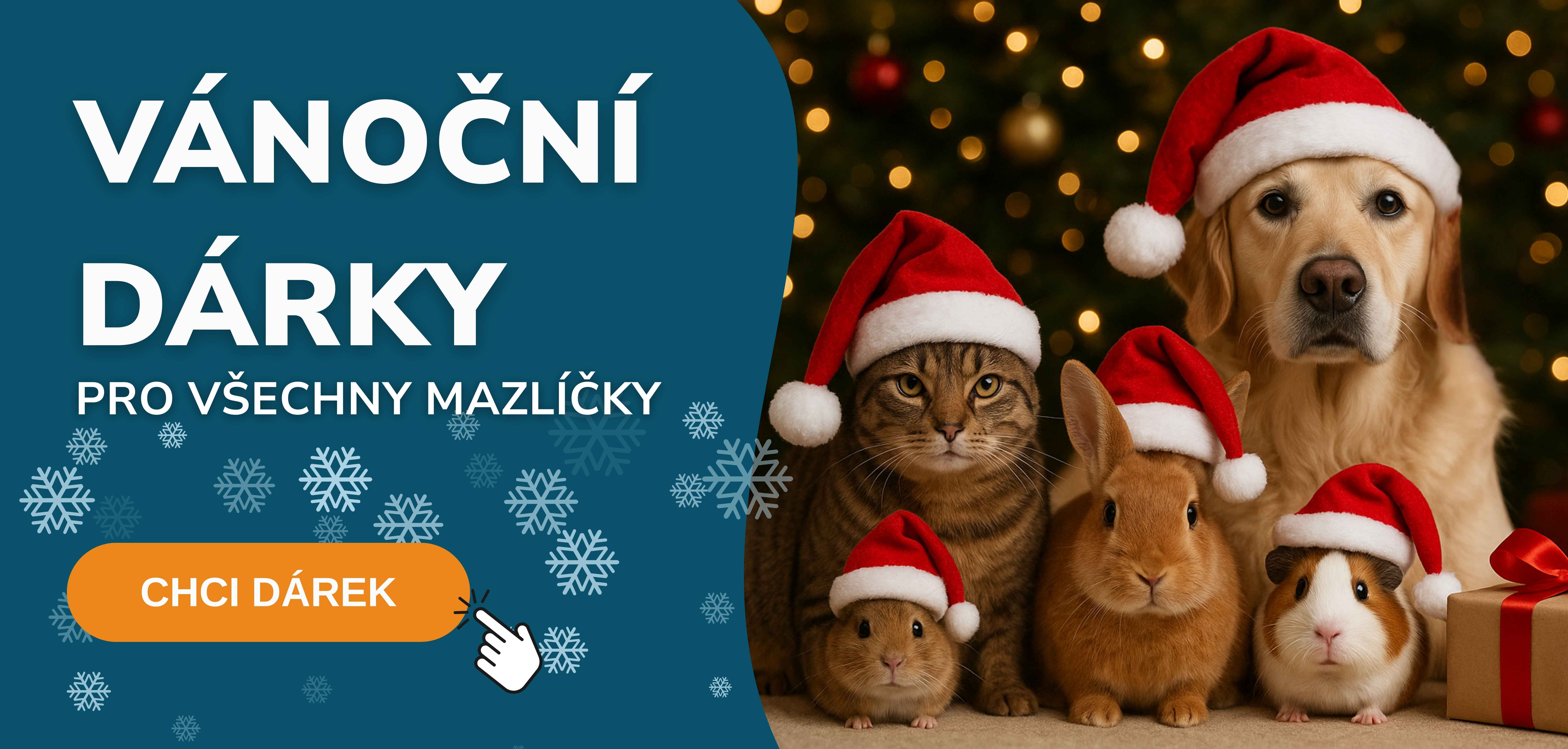Vánoční dárky pro všechny domácí mazlíčky