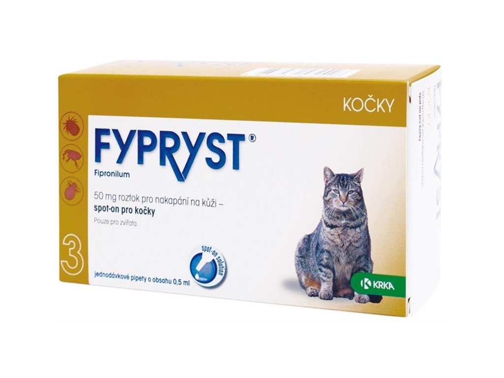 Fypryst spot on a.u.v. (kočka) sol 1x0,5 ml