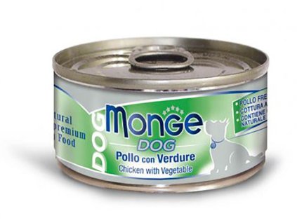 MONGE DOG NATURAL kuřecí maso se zeleninou pro psy 95 g