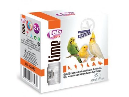 LOLOpets LIME přírodní minerální kámen pro ptáky 35 g