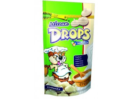 Mlsoun Drops pro hlodavce jogurtový 75g