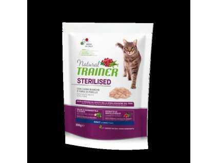 TRAINER Natural Cat Sterilised drůbeží maso 300g