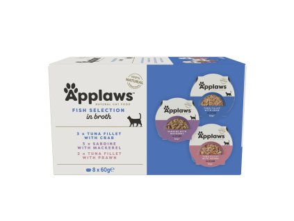 Applaws miska Cat Pot Multipack Rybí výběr 8x60g