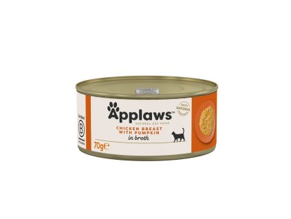 Applaws konzerva Cat Kuřecí prsa s dýní 70g