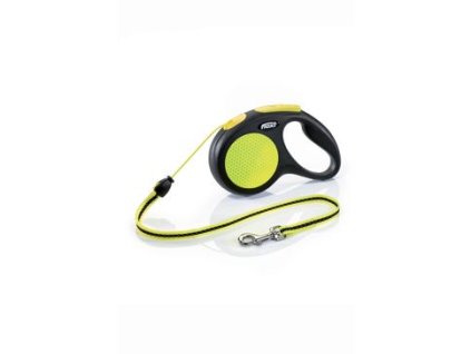 Vodítko FLEXI Neon New M lanko 5m/20kg neon