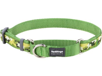Red Dingo obojek polostahovací – Camouflage Green – 15 mm x 26-40 cm