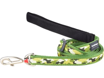 Red Dingo vodítko – Camouflage Green – 25 mm x 1,8 m