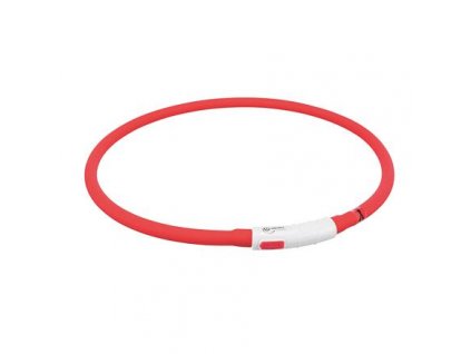 Flash USB svítící obojek XS-XL 70 cm / 10 mm, - červená (RP 2,10 Kč)