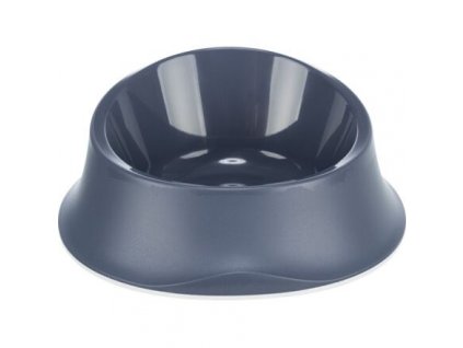 Plastová miska proti vyhazování potravy, gumový kroužek, 0.65 l/ø 22 cm, modrá - DOPRODEJ