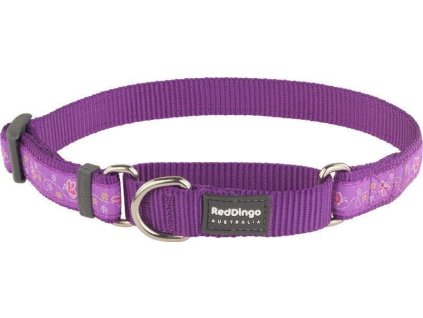 Red Dingo obojek polostahovací – Butterfly Purple – 20 mm x 30-44 cm