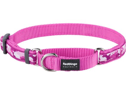 Red Dingo obojek polostahovací – Camouflage Hot Pink – 20 mm x 30-44 cm