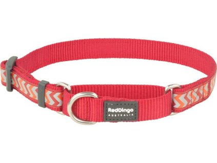 Red Dingo obojek polostahovací reflexní – Ziggy Red – 25 mm x 41-62 cm