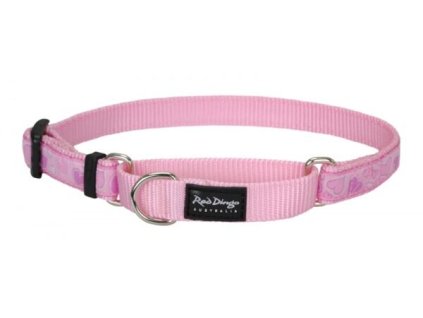 Red Dingo obojek polostahovací – Breezy Love Pink – 15 mm x 26-40 cm
