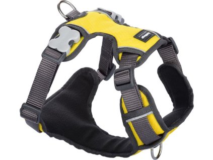 Postroj RD polstrovaný XL - 72-112 cm - Žlutá