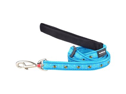 Red Dingo vodítko – Bumble Bee Turquoise – 25 mm x 1,8 m