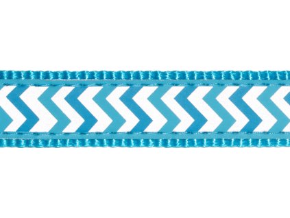 Red Dingo vodítko přepínací reflexní – Ziggy Turquoise – 12 mm x 2 m