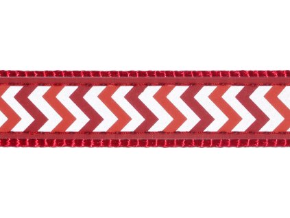 Red Dingo vodítko přepínací reflexní – Ziggy Red – 25 mm x 2 m