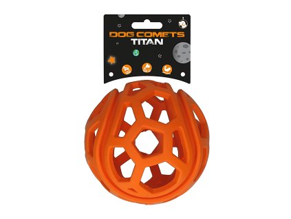 Dog Comets Titan děrovaný míč oranžový 11,5cm