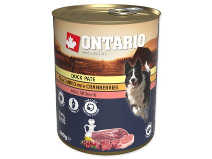 Konzerva Ontario kachna s brusinkami, paté 800g