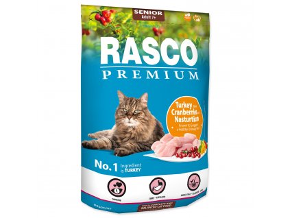 Krmivo Rasco Premium Senior krůta s brusinkou a lichořeřišnicí 0,4kg