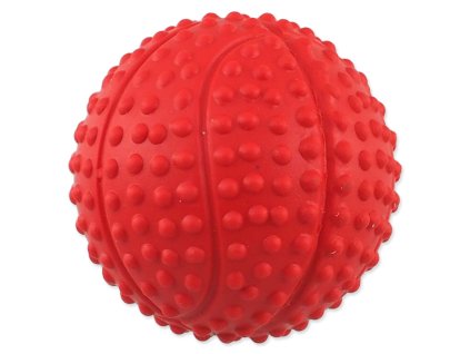 Hračka Dog Fantasy míček basketbal s bodlinami pískací mix barev 5,5cm