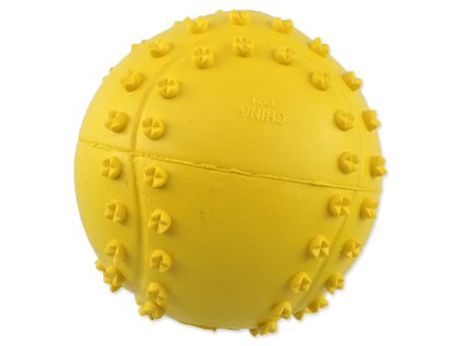 Hračka Dog Fantasy míček tenis s bodlinami pískací mix barev 6cm
