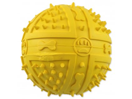 Hračka Dog Fantasy míček s bodlinami pískací mix barev 9cm