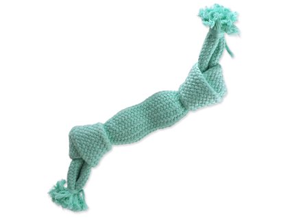 Hračka Dog Fantasy uzel pískací modrý 2 knoty 35cm