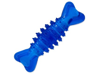 Hračka Dog Fantasy kost válec gumová modrá 12cm