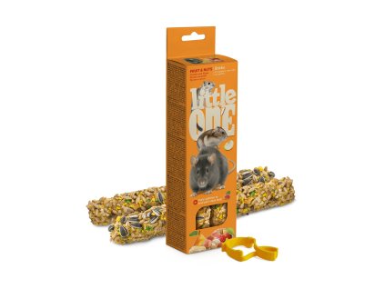 459789 little one tycinky s ovocem a orechy 2x60g