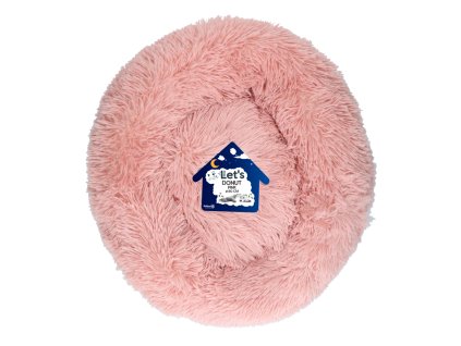 Let's Sleep Donut pelíšek růžový 80cm