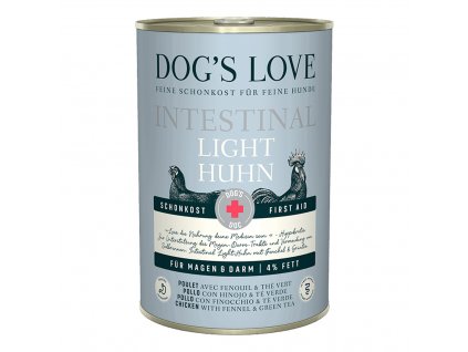 Dog's Love konzerva DOC Light Intestinal kuře 400g