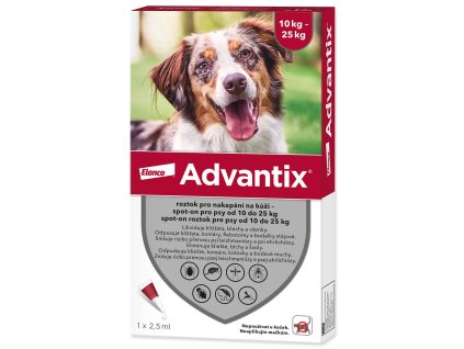 Pipeta Advantix Spot-on 1x2,5ml 10-25kg !