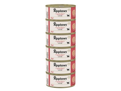 Applaws konzerva Cat Kuřecí prsa s kachnou 6x156g
