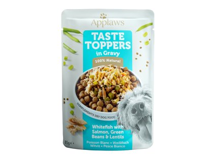 Applaws kapsička Dog Bílá ryba s lososem v omáčce 85g