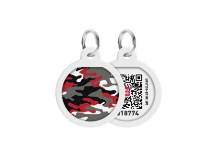 WAUDOG chytrá ID známka s QR tagem Grey camo