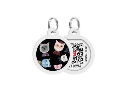 WAUDOG chytrá ID známka s QR tagem Kočičky