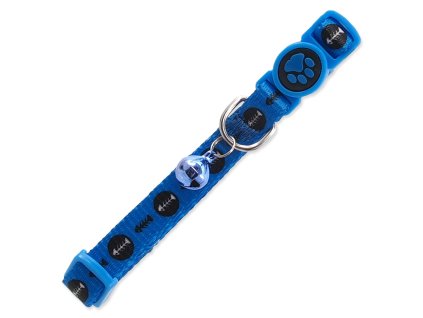 Obojek Active Cat nylon XS rybka modrý 1x19-31cm