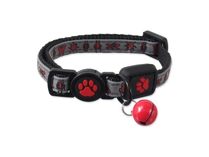Obojek Active Cat Reflective XS červený 1x19-31cm