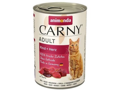 ANIMONDA konzerva CARNY Adult - hovězí, srdce 400g