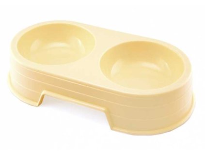 Miska plast dvojitá 2 x 300 ml